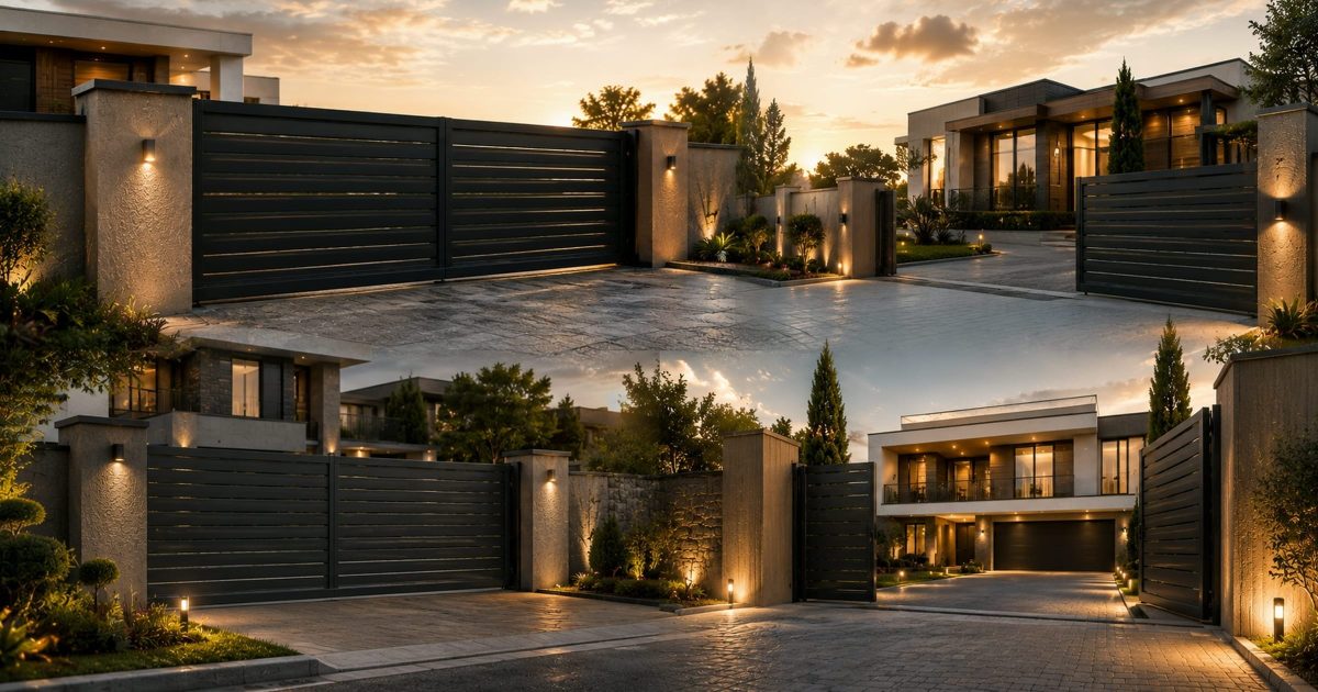 Sürgülü Bahçe Kapıları Villa Girişleri