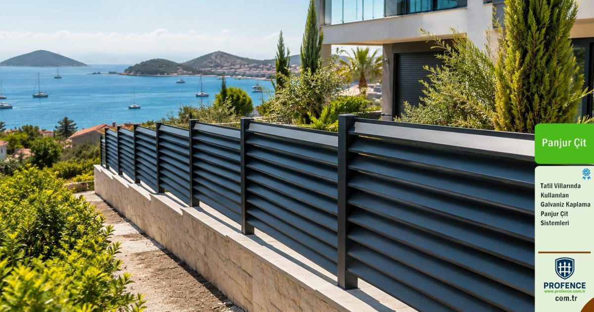 Turizm Tatil Bölgelerinde Kullanılan Bahçe Çiti Örneği